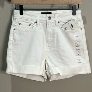 Free Assembly Jean Shorts Bone White Rolled Up Cuff Vintage Look 80’s Fall